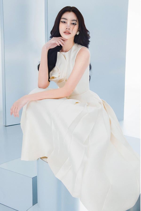 Đầm Midi Dáng Xòe LANE JT