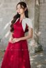 Đầm Midi Dáng Xòe Vai Kiểu LARMES