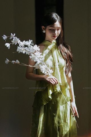 Set Áo Yếm Diệp Miên x Chân Váy Dài LÈNG DÈNG