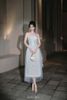 Đầm Midi Cúp Ngực Phối Ren Xanh Ngọc LOVELYN