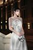 Đầm Midi Phối Ren Trắng LOVELYN
