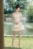 Đầm Ngắn Trễ Vai Đính Bướm LOVELYN
