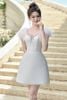 Đầm Ngắn Vai Kiểu Ánh Kim LOVELYN