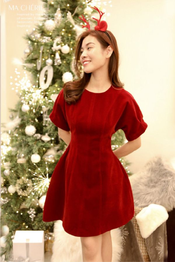 Đầm Ngắn Tay Lửng MA CHERIE