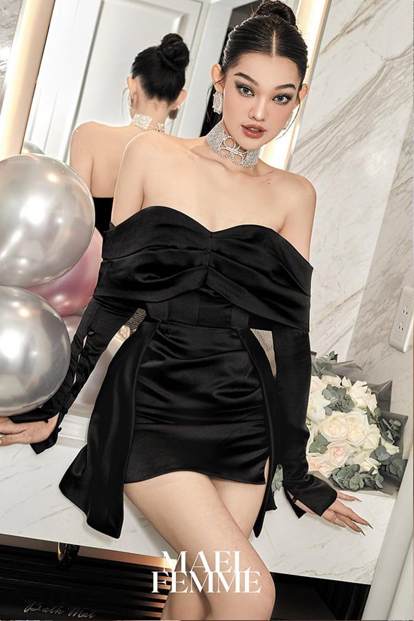 Áo Trễ Vai x Chân Váy Ngắn MAEL FEMME