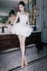 Đầm Ngắn Cúp Ngực Xòe Trắng Rosayn Dress MAEL FEMME