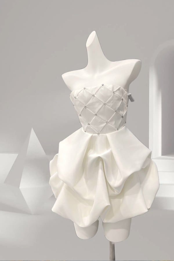 Đầm Ngắn Cúp Ngực Dáng Phồng MAEL FEMME