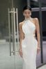 Đầm Maxi Cổ Yếm Cut-out Trắng MAEL FEMME