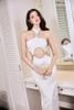 Đầm Midi Cổ Yếm Cut-Out Dáng Suông MAEL FEMME