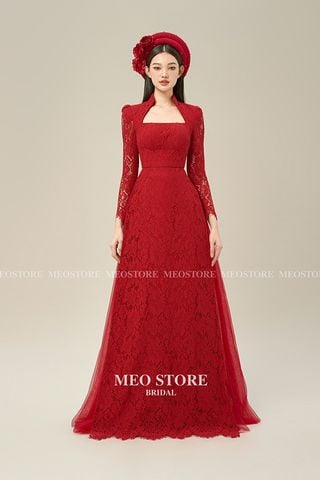 Áo Dài Cưới Maxi Tay Dài MEO STORE