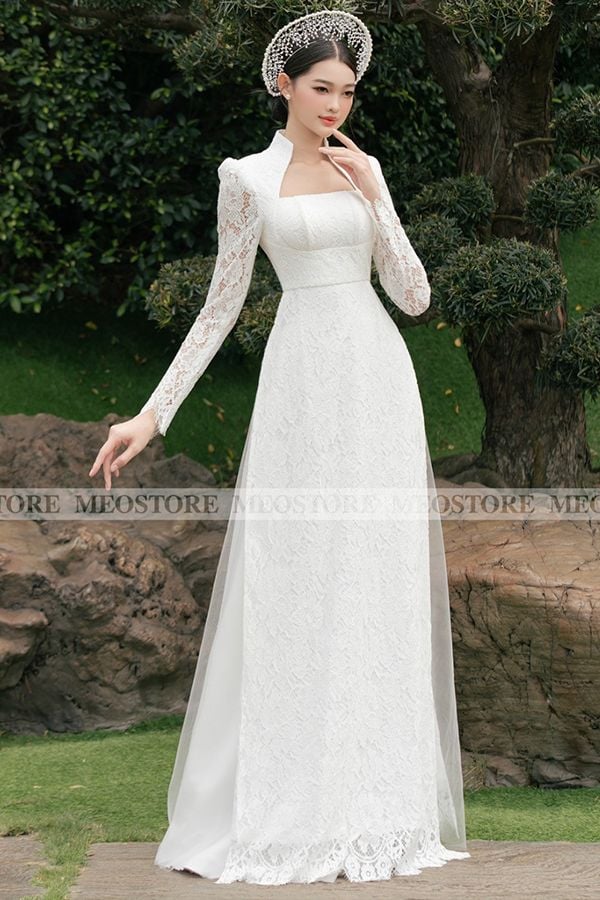 Áo Dài Cách Tân Cổ Đứng MEO STORE