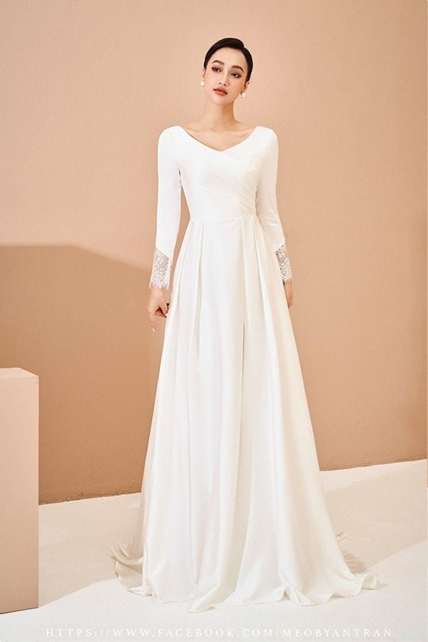 Đầm Maxi Tay Dài Cổ Tròn MEO STORE