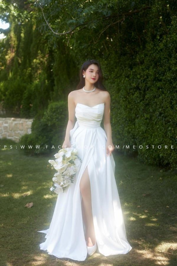 Đầm Maxi Cúp Ngực Xẻ Tà MEO STORE