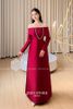 Áo Dài Cách Tân Tay Dài Trễ Vai MEO STORE