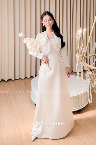 Áo Dài Cách Tân Đính Hoa MEO STORE