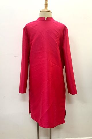 Áo Dài Nam Cách Tân Trơn Đỏ MINCOS