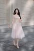 Đầm Midi Trễ Vai Voan Mỏng Mist LOVELYN