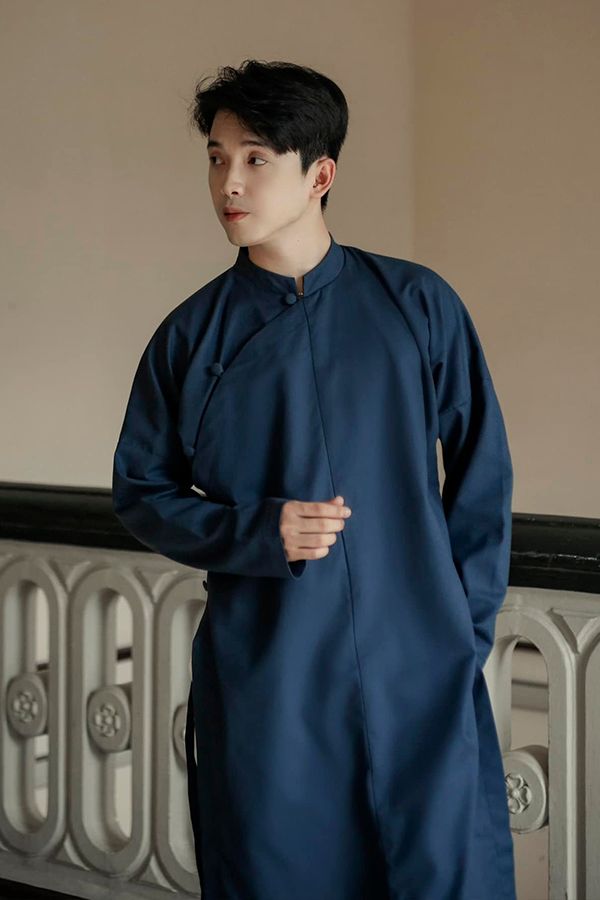 Áo Dài Cách Tân Nam Cổ Trụ KHAMADE