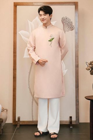 Áo Dài Nam Cách Tân Tay Dài KHAMADE