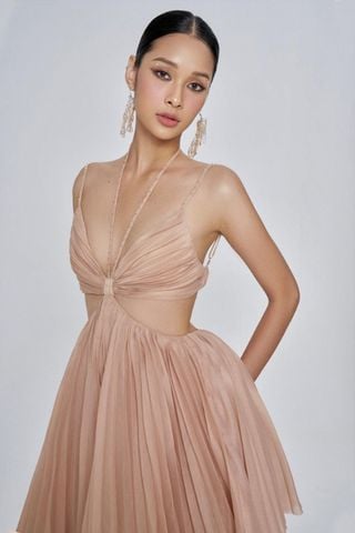 Đầm Midi Hai Dây Cut-Out ONON MADE