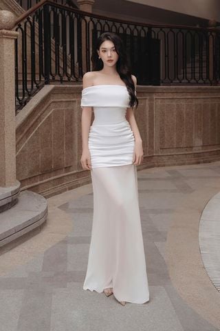 Đầm Midi Trễ Vai PARAMO