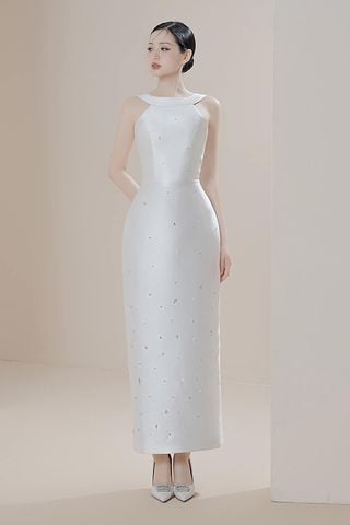 Đầm Midi Cổ Kiểu Dáng Bút Chì PARAMO