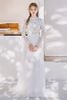 Đầm Cưới Maxi Họa Tiết Hoa POXI