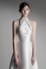 Đầm Midi Cổ Sơ Mi Đính Đá RAFFINE