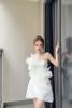 Đầm Ngắn Cúp Ngực Đính Hoa RITARA CLOSET