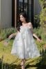 Đầm Ngắn Hai Dây Đính Hoa RITARA CLOSET