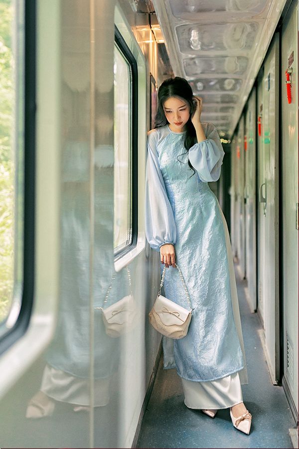 Áo Dài Cách Tân Tay Kiểu SUMIRE STORE