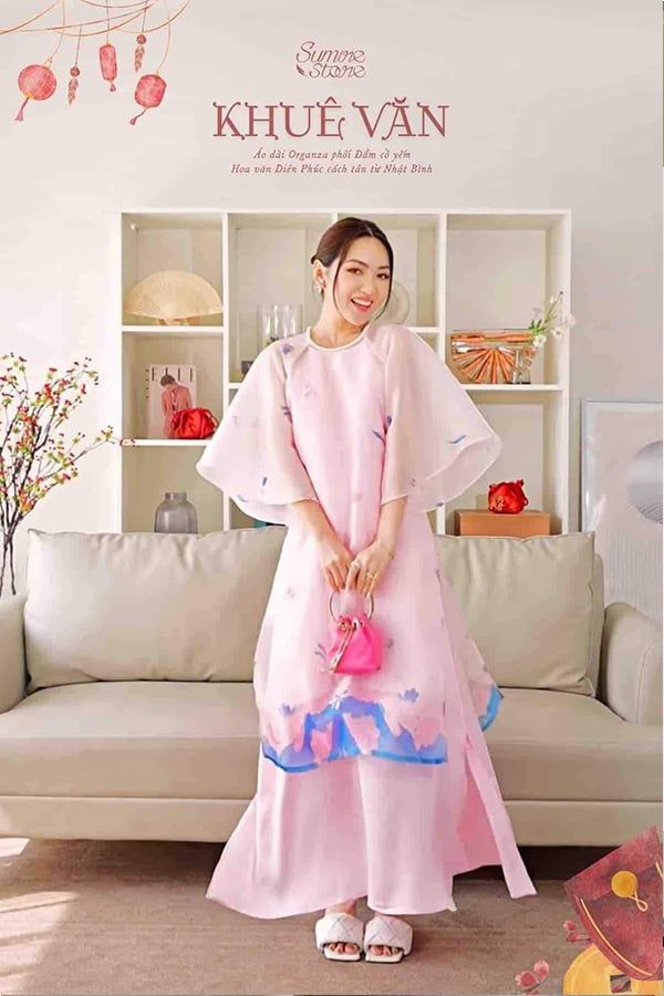 Áo Dài Cách Tân Tay Kiểu SUMIRE STORE