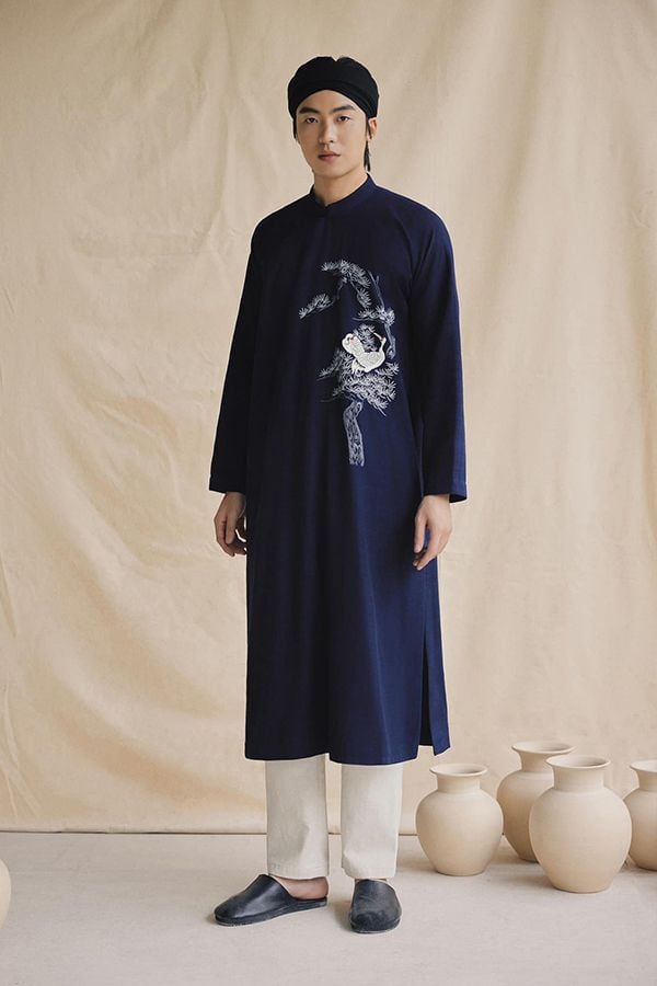 Áo Dài Cách Tân Hạc Linh TIEM LONG