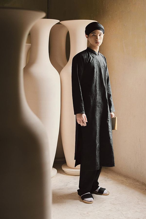 Áo Dài Cách Tân Nam Tay Dài TIEM LONG