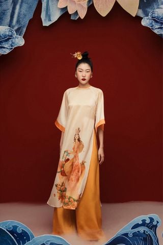 Áo Dài Cách Tân Kha Nguyệt TIEM LONG