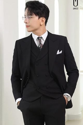 Bộ Vest Nam Đen VEST NAM