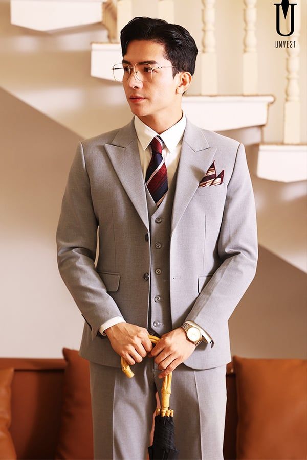Bộ Vest Xám Dạ Dáng VEST NAM