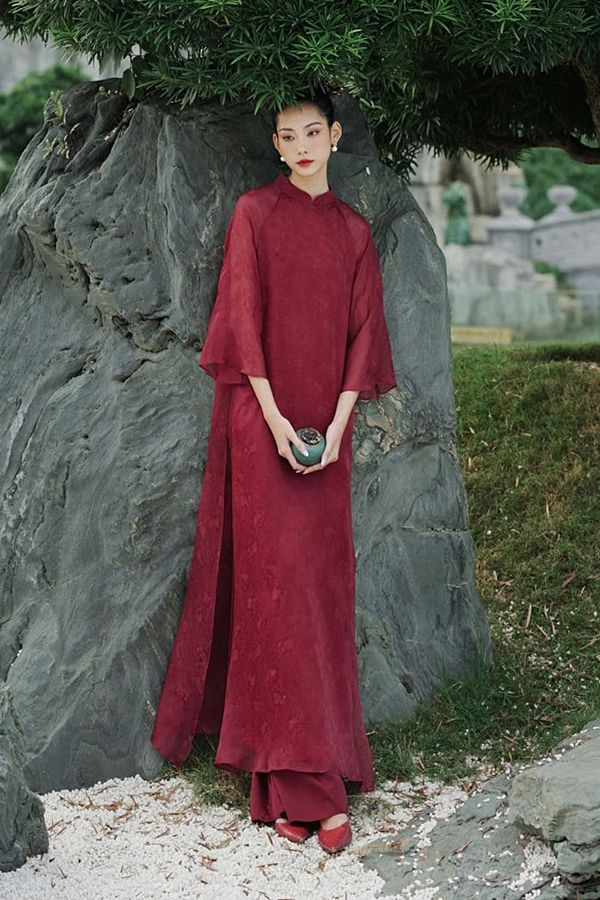 Áo Dài Cách Tân Châu Điều XÉO XỌ