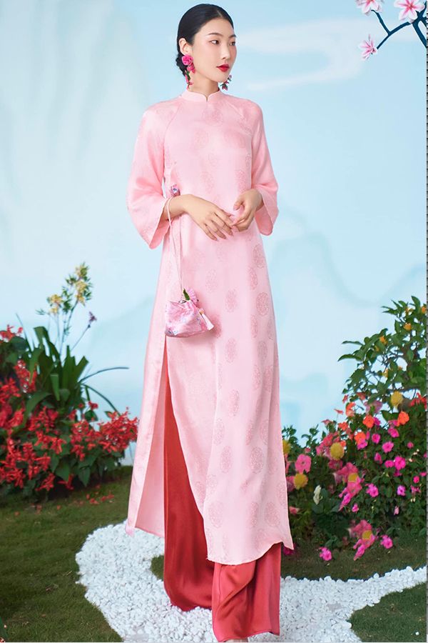 Áo Dài Cách Tân Hồng Lý XÉO XỌ