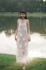 Đầm Midi Hai Dây Đính Hoa Maritea Dress XÉO XỌ