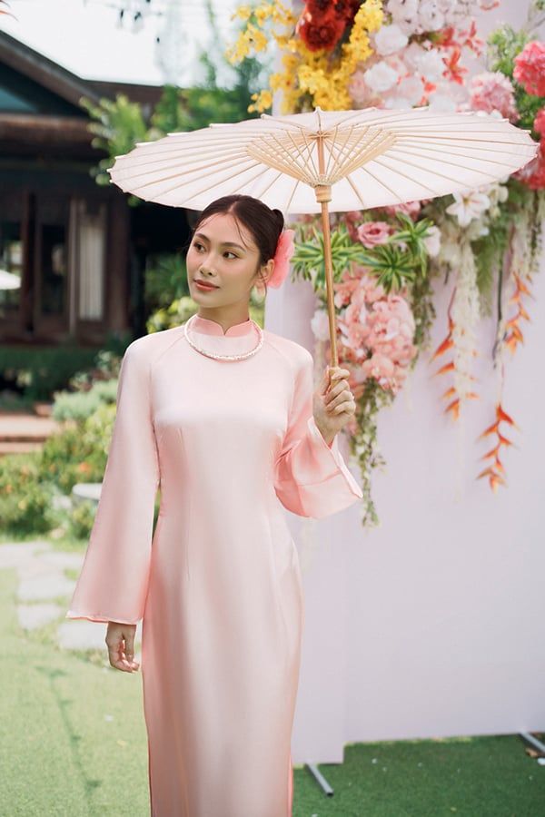 Áo Dài Truyền Thống Phấn Quang XÉO XỌ