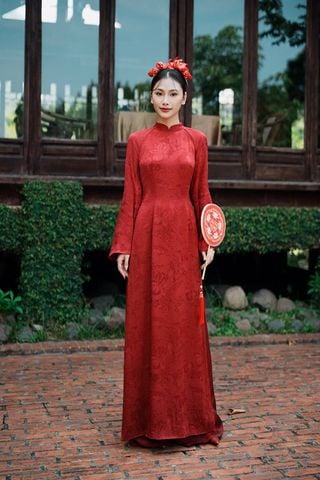 Áo Dài Truyền Thống Châu Cẩn XÉO XỌ