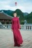 Áo Dài Lụa Cách Tân Dáng Ngiêng XÉO XỌ