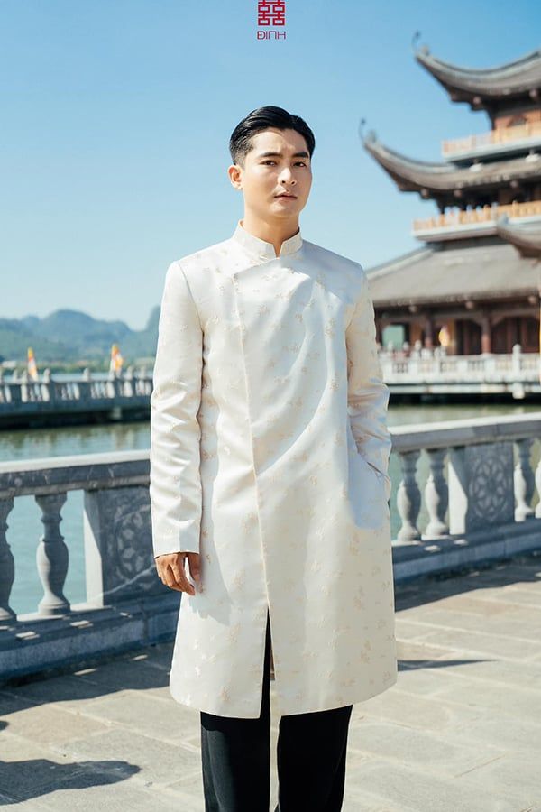 Áo Dài Nam Cách Tân Hoàng Mai XÉO XỌ