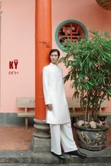 Áo Dài Cách Tân Nam Bạch Gia XÉO XỌ