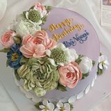  FLOWER CAKE HOA MẪU ĐƠN TÍM 