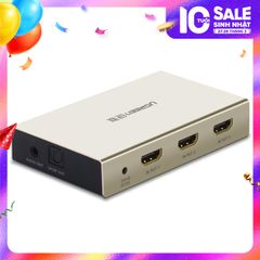 Bộ chuyển mạch HDMI UGREEN MM129 Chuyển 3 vào 1 và 5 vào 1 ra – Hỗ trợ độ phân giải 4K3D – Hỗ trợ Optical + Audio 3.5mm