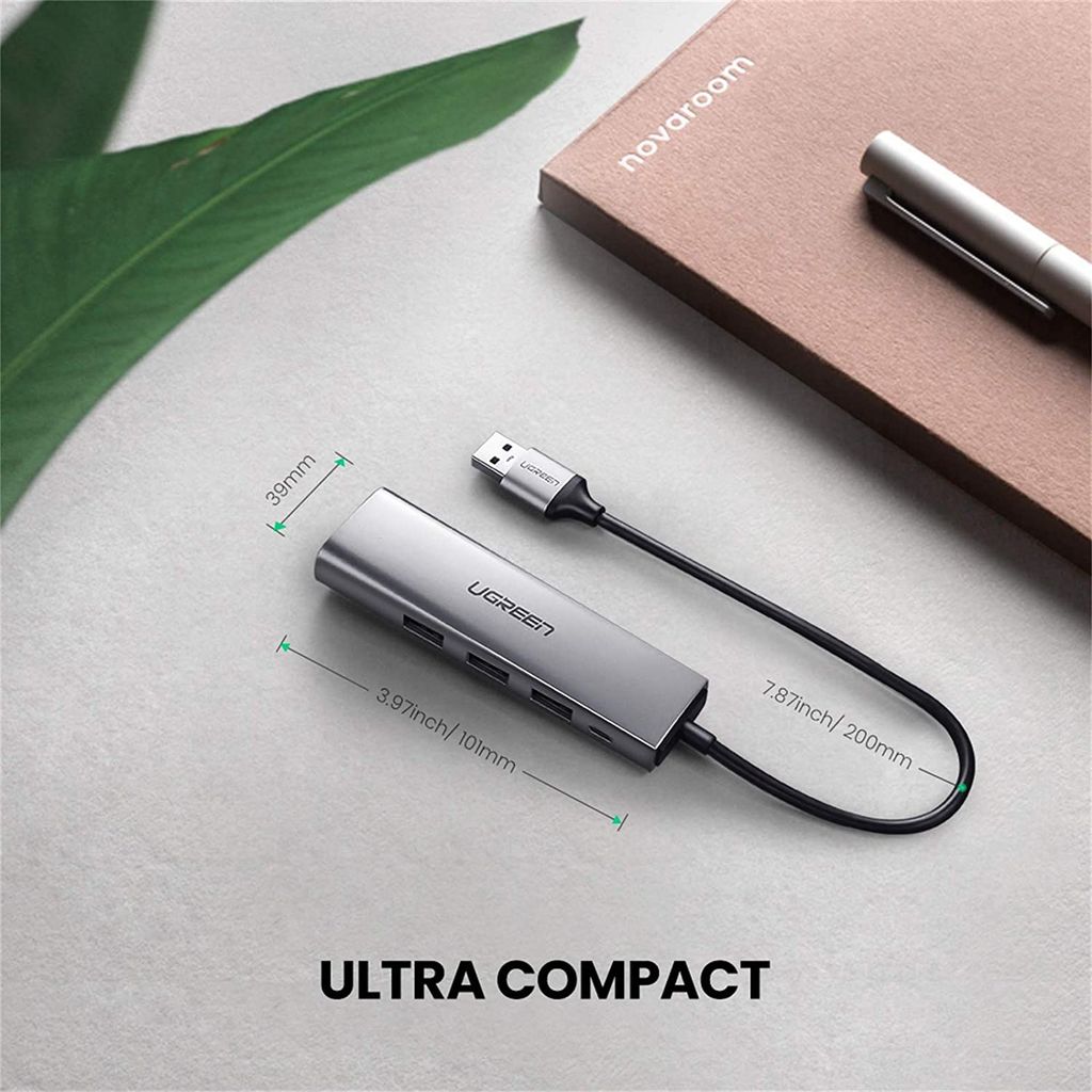 Bộ chuyển USB 3.0 sang LAN, 3*USB 3.0 UGREEN 60812 – Tốc độ mạng 1Gbps, tốc độ truyền dữ liệu 5Gbps