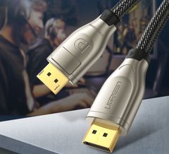 Cáp Displayport 1.4 UGREEN DP112 hỗ trợ phân giải 8K@60Hz, lõi đồng 26AWG ba lớp bảo vệ chống nhiễu