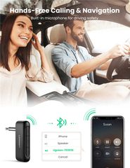 Bộ thu Bluetooth 5.0 UGREEN CM276 – Truyền tải chất lượng âm thanh Hifi – Chân cắm 3.5mm cho xe hơi – Tuổi thọ pin lên đến 300 giờ
